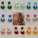Boucles d’oreilles Clips transparente made in France