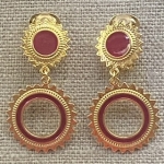 Petitanneauethnicemaillerougefoncé-lescollier