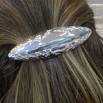Barrette femme argenté