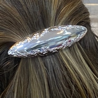 Barrette femme argenté