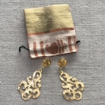 Boucles d’oreilles clip percées dorées mat Made in France