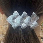 Barrette pince cheveux femme argenté made in France