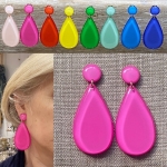 Boucles d’oreilles clip percées colorées Made in France