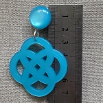 Boucles d’oreille clips percées résine Made in France Couleur