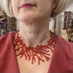 Collier corail orange original
