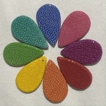 Boucles d’oreilles clips percées couleur cuir Made in France