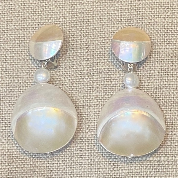 Boucles d’oreilles nacre clips Made in France