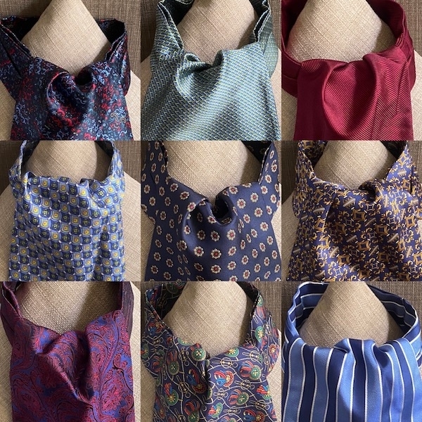 Foulard homme Ascot  Made in France soie