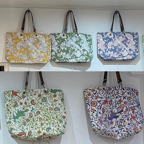 Cabas réversible Made in France tissu à motif