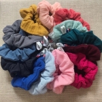 Chouchou double gaze couleur Made in France