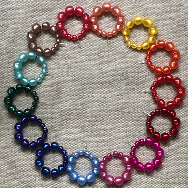 Boucles d’oreilles percées perles résine couleur