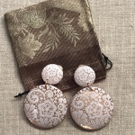 Boucles d’oreilles dentelles clip Made in France