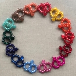 Boucles d’oreille clips percées résine Made in France