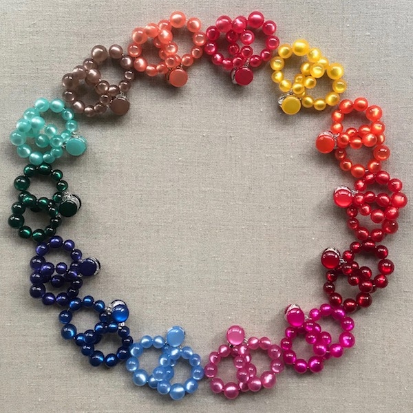 Boucles d’oreille clips percées résine Made in France