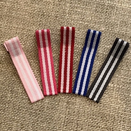 Pince ruban tissu personnalisé Made in France bébé enfant fille