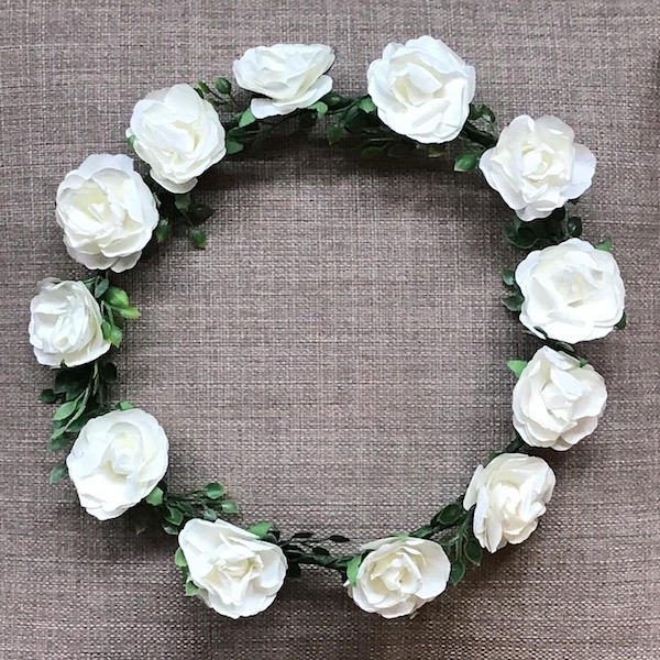 Couronne de fleur fille première communion enfant d’honneur