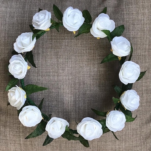 Couronne de fleur fille première communion enfant d’honneur