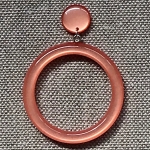 Boucles d’oreilles couleur clip résine créoles