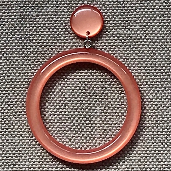 Boucles d’oreilles couleur clip résine créoles