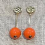 boucles d'oreilles clips couleurs