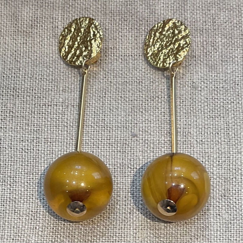 boucles d'oreilles clips couleurs