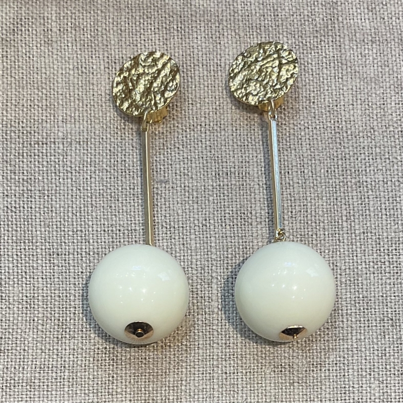 boucles d'oreilles clips couleur