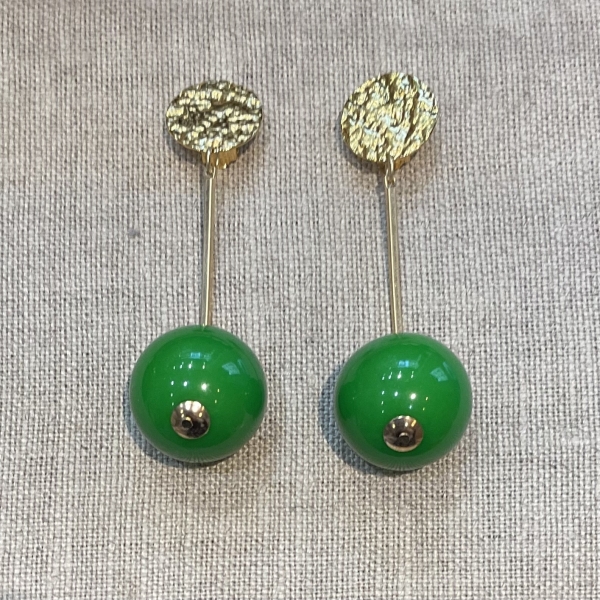 boucles d'oreilles clips couleurs