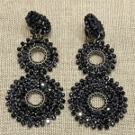 boucles d'oreilles clips couleurs