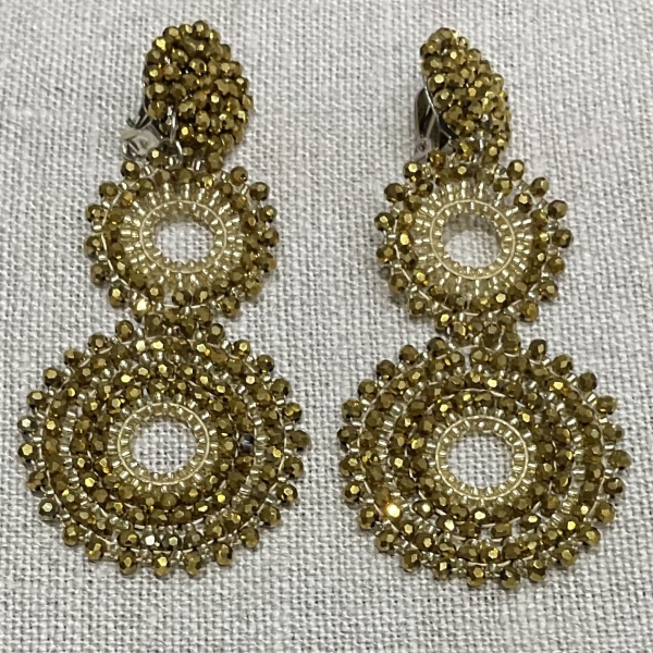 boucles d'oreilles clips couleurs