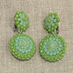 boucles d'oreilles clips couleurs