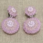 boucles d'oreilles clips couleurs