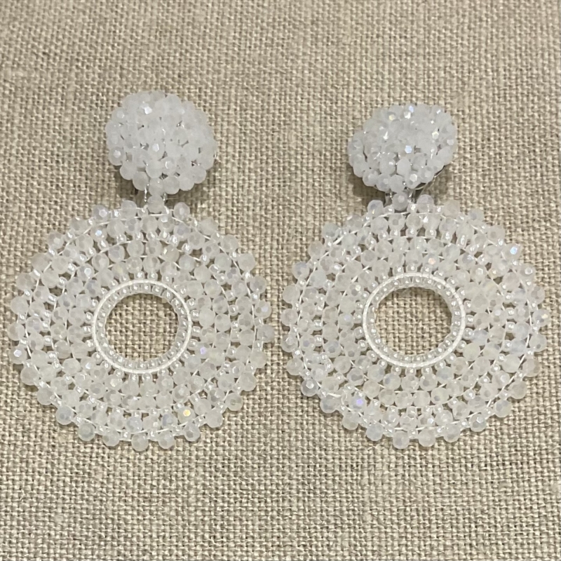 boucles d'oreilles clips couleurs