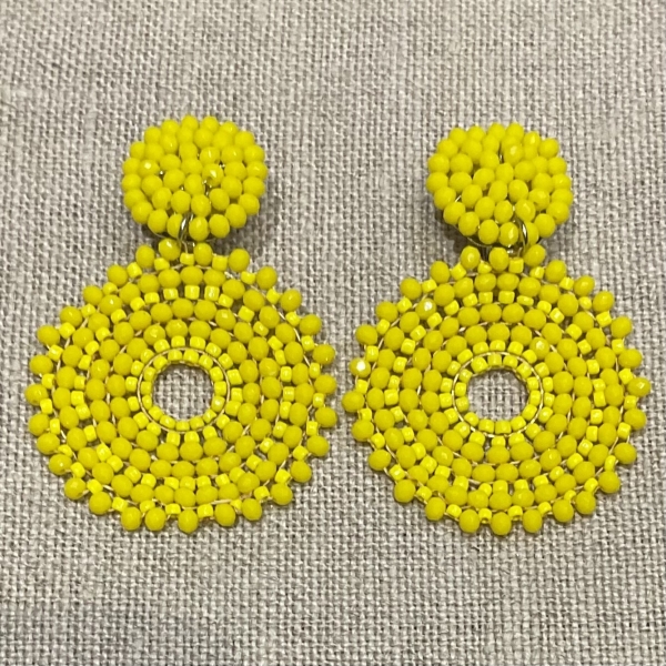 boucles d'oreilles clips couleurs