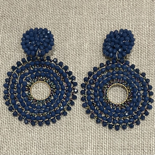 boucles d'oreilles clips couleurs