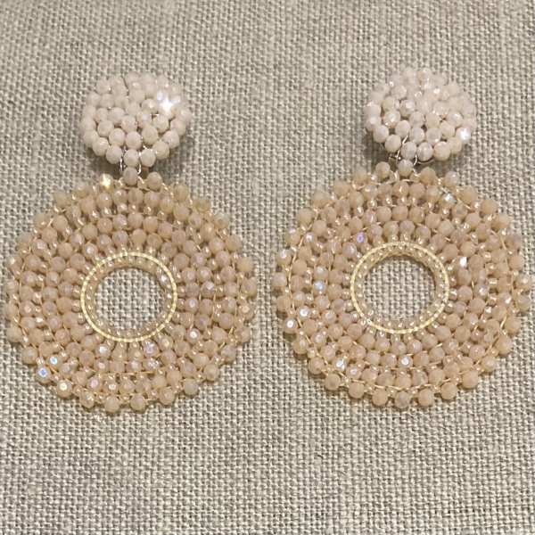 boucles d'oreilles clips couleurs