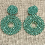 boucles d'oreilles clips couleurs