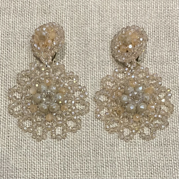 boucles d'oreilles clips couleurs