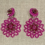 boucles d'oreilles clips couleurs