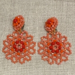 boucles d'oreilles clips couleurs