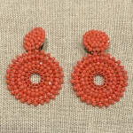 boucles d'oreilles clips couleurs