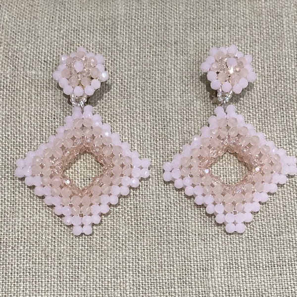 boucles d'oreilles clips couleurs