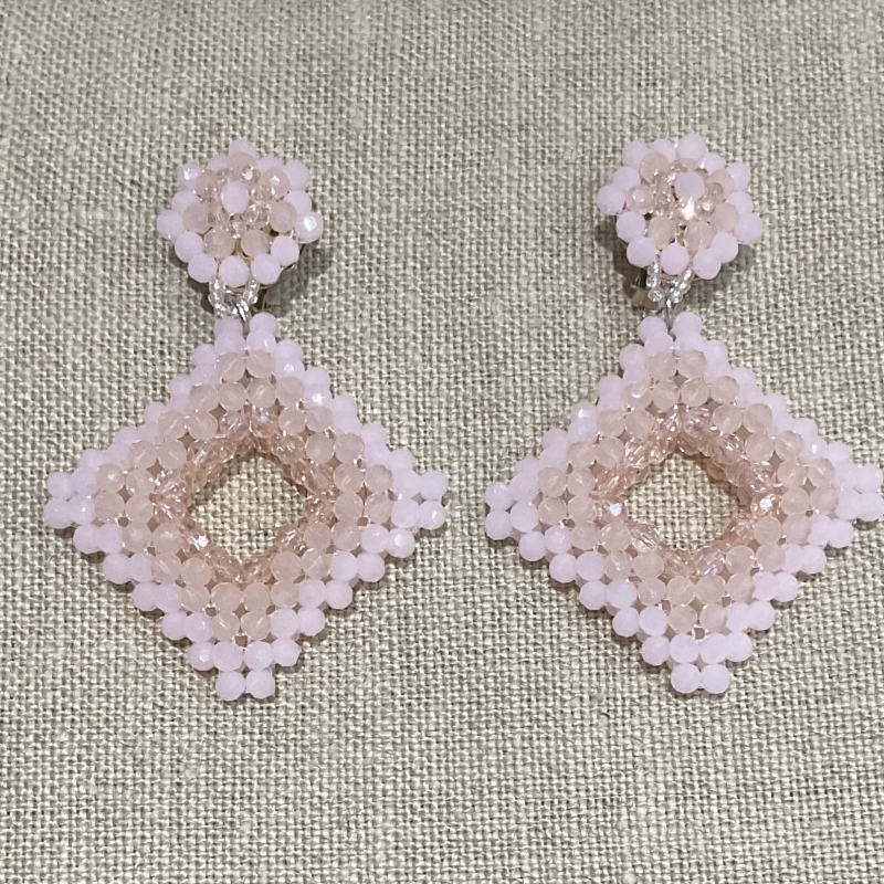 boucles d'oreilles clips couleurs