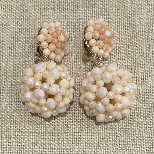 boucles d'oreilles clips couleurs