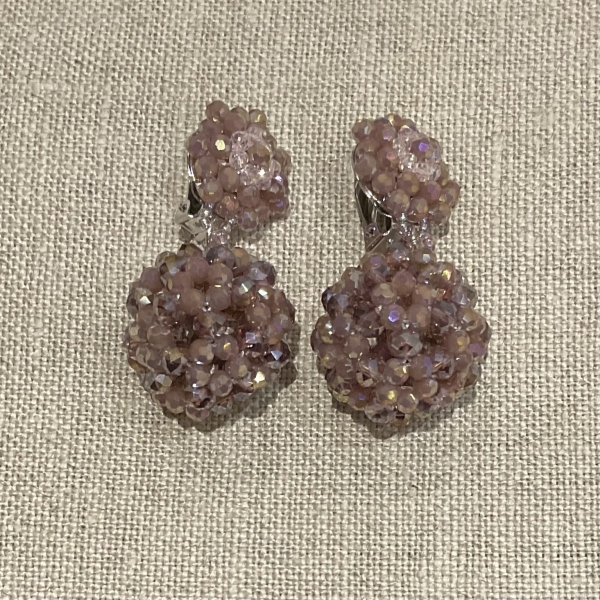 boucles d'oreilles clips couleurs