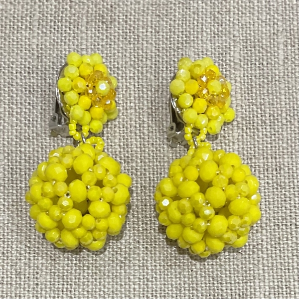 boucles d'oreilles clips couleurs