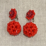 boucles d'oreilles clips couleurs