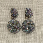 boucles d'oreilles clips couleurs