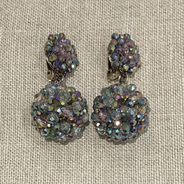 boucles d'oreilles clips couleurs