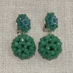 boucles d'oreilles clips couleurs