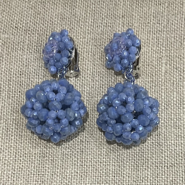 boucles d'oreilles clips couleurs